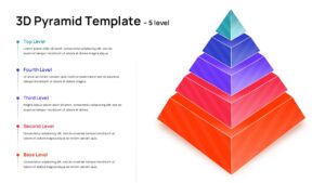 3D Pyramid Diagram Presentation Template