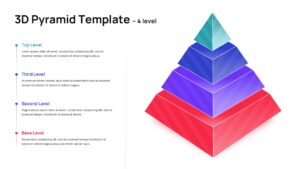4-Level 3D Pyramid Slide Template
