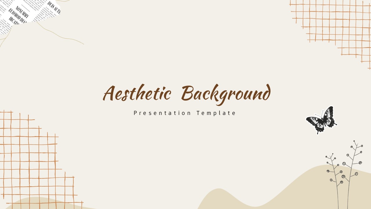 Aesthetic Background Design Template for PowerPoint & Google Slides