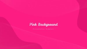 Bright Pink Background Presentation Template