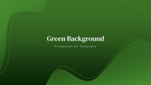 Curvy Green Background Presentation Template