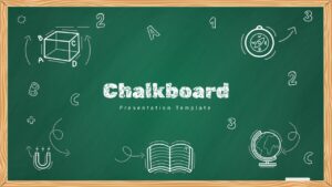 Green Chalkboard Education Background Template for PowerPoint & Google Slides