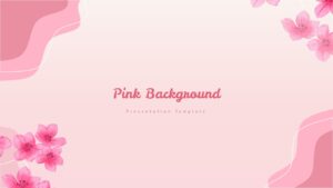 Light Pink Background Presentation Template