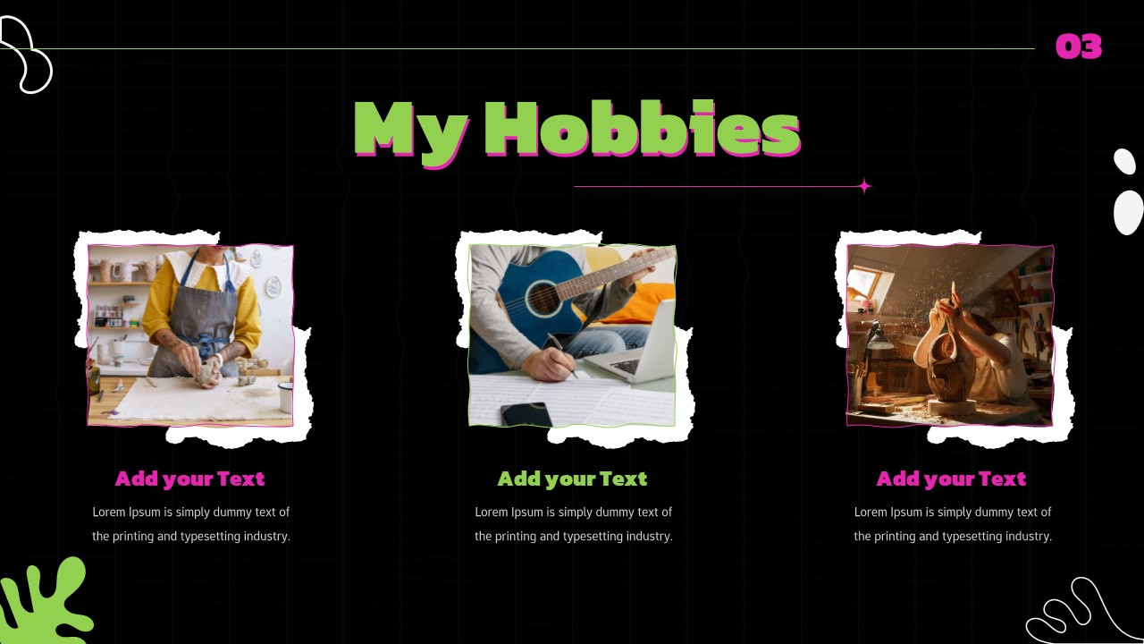 My Hobbies Template for PowerPoint & Google Slides