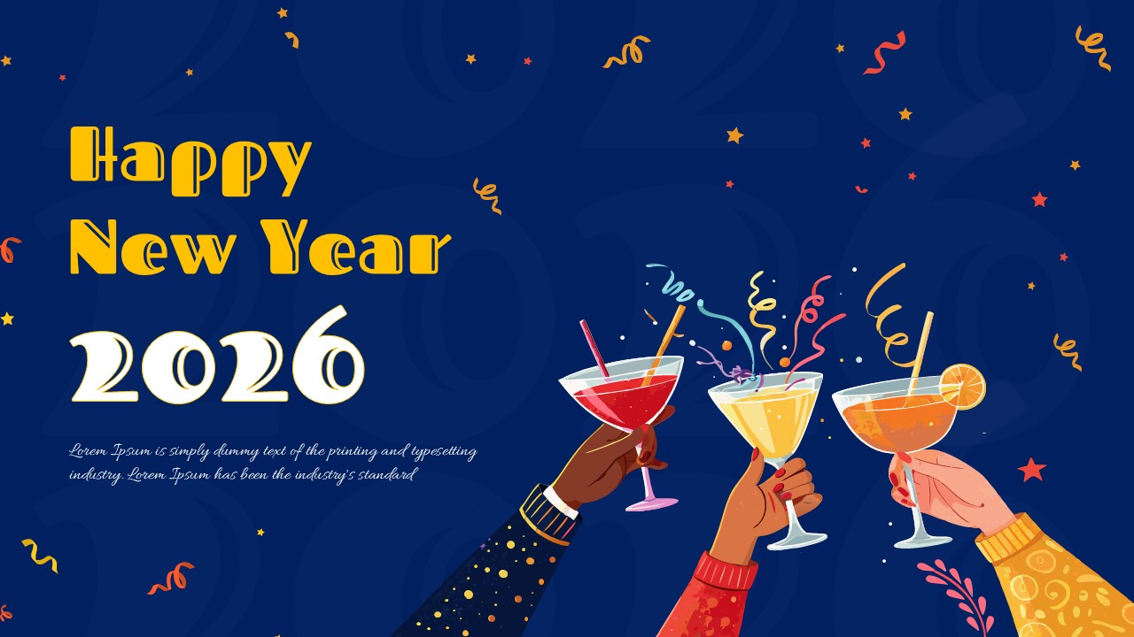 New Year 2026 Celebration Slide Template