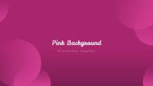 Pink Background Presentation Template