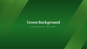 Professional Green Background Presentation Template