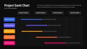 Project Gantt Chart Planning Template Dark
