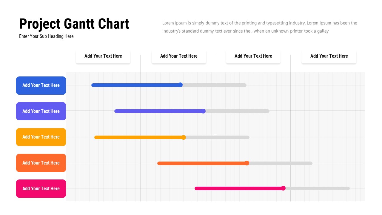 Project Gantt Chart Planning Template