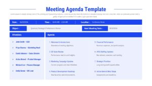 Meeting Agenda Template