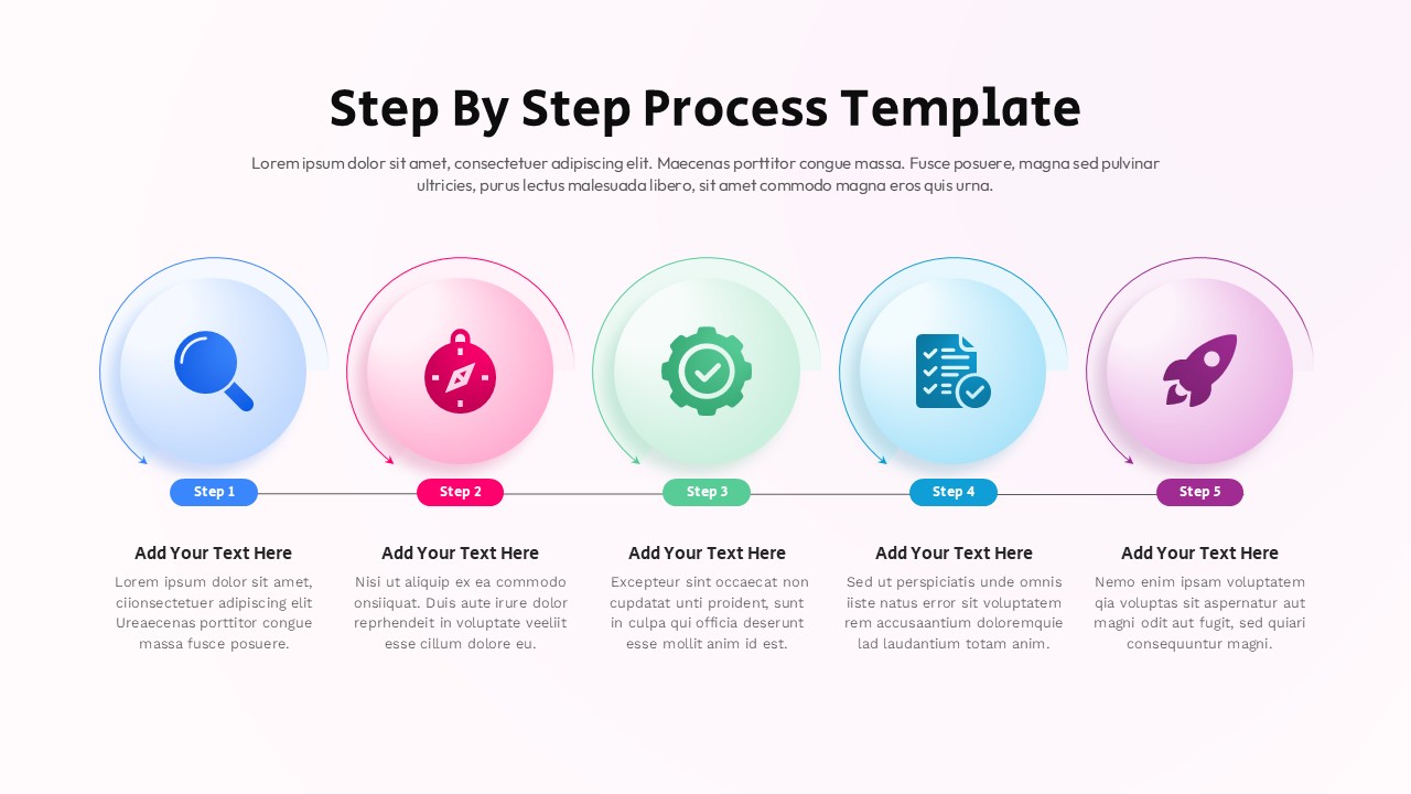 Step By Step Process Presentation Template