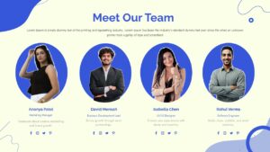 Team Profile Presentation Template for PowerPoint & Google Slides