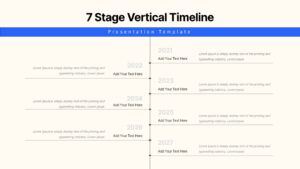 7-stage vertical timeline template for PowerPoint & Google Slides