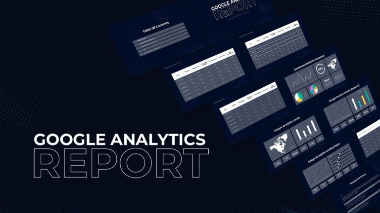 Google Analytics Report Slide Template