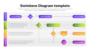 Swimlane Process Flow Diagram Presentation Template