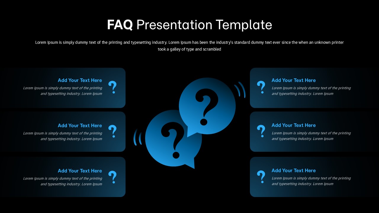 FAQ Presentation Template