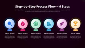 six-step process flow black