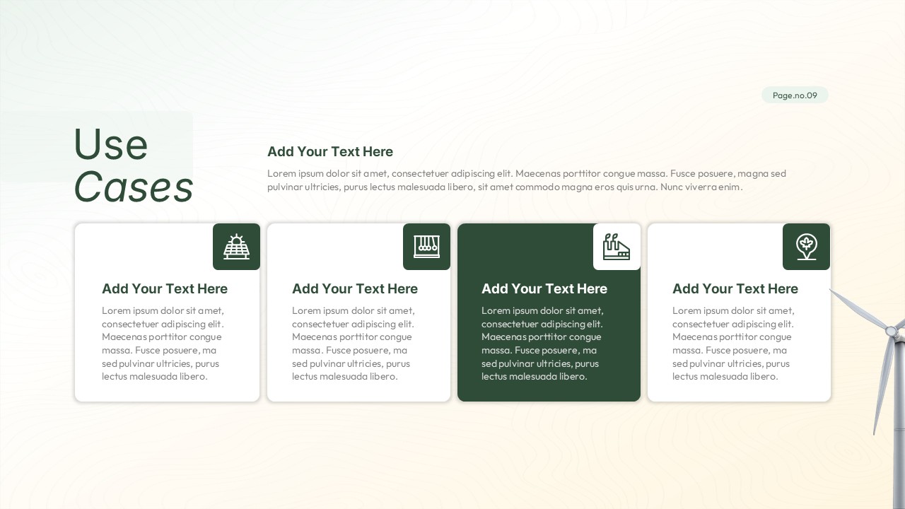 Renewable Energy Use Cases Presentation Template for PowerPoint