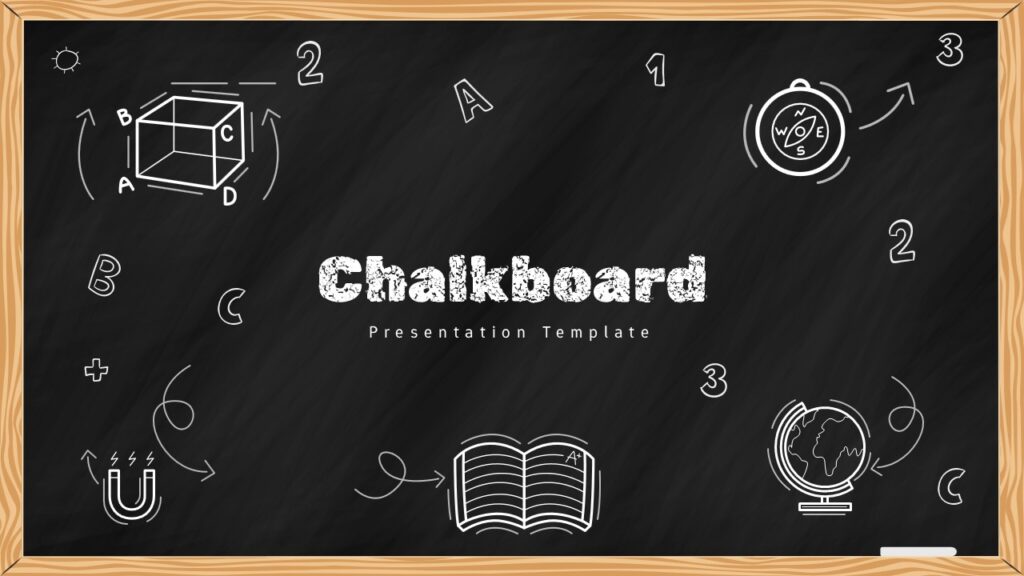 Chalkboard Education Background 