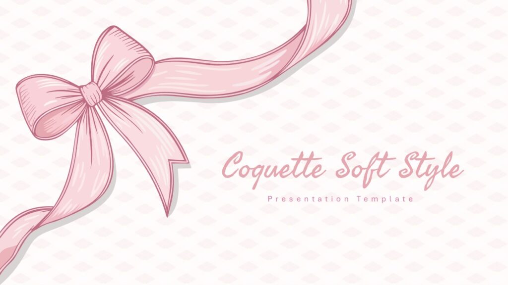 Coquette Soft Pink Bow Design  bg image