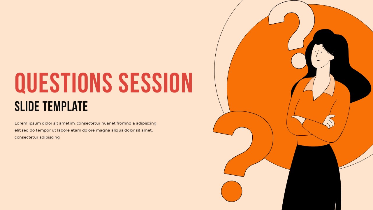 Questions Session Slide Template for PowerPoint & Google Slides ...