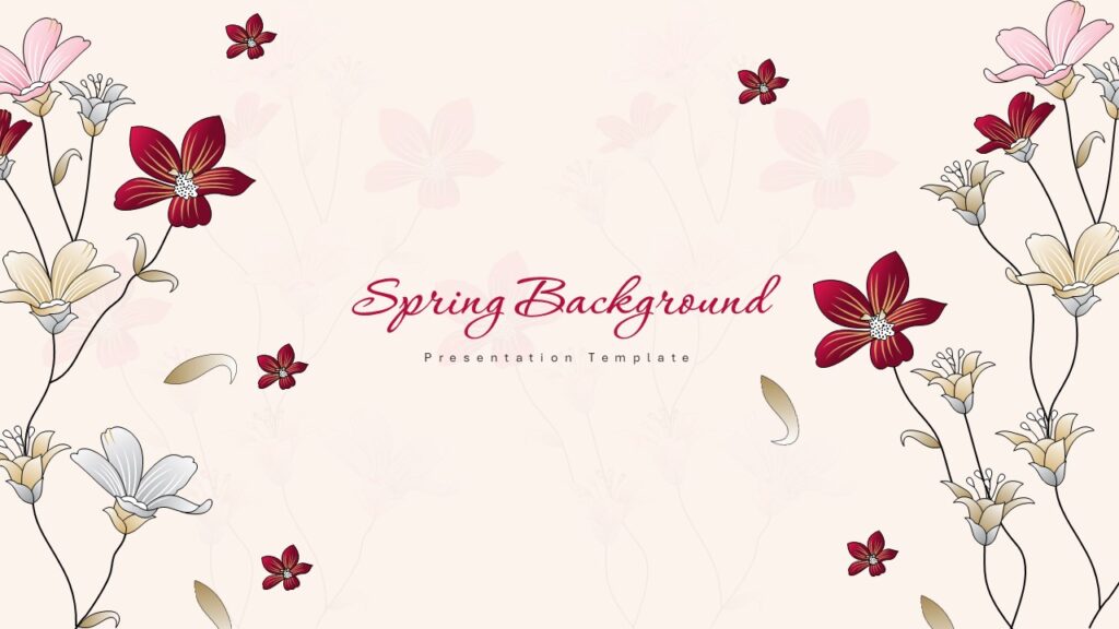 Spring Floral Background  image