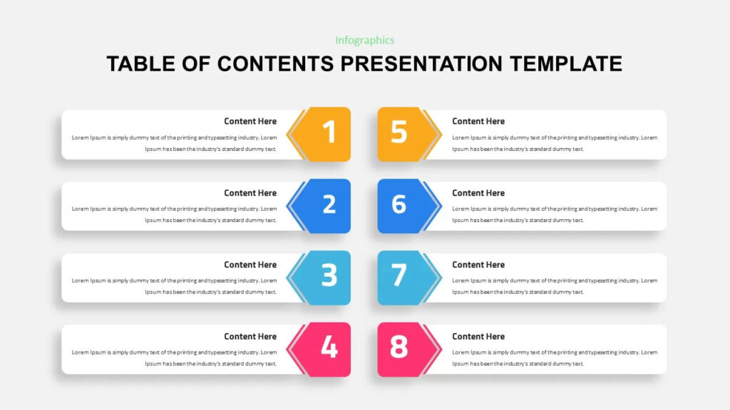 Eight-Step Table of Contents  SlideBazaar