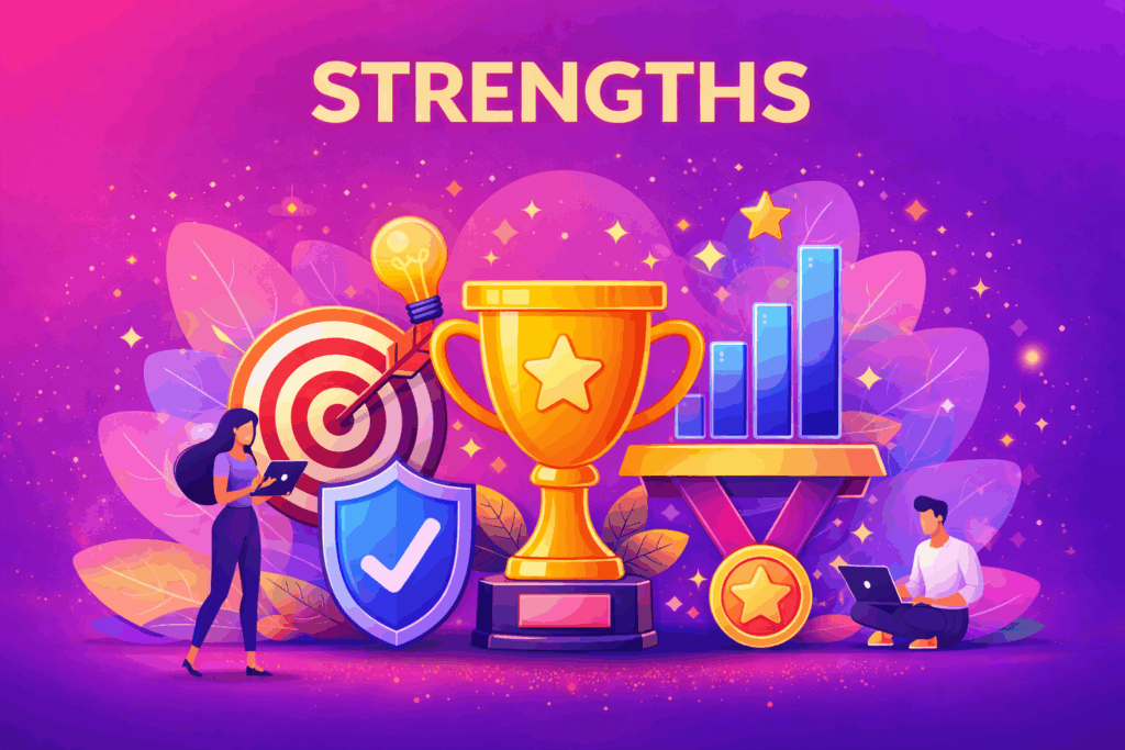 Strengths , Four Parts of a SWOT Analysis