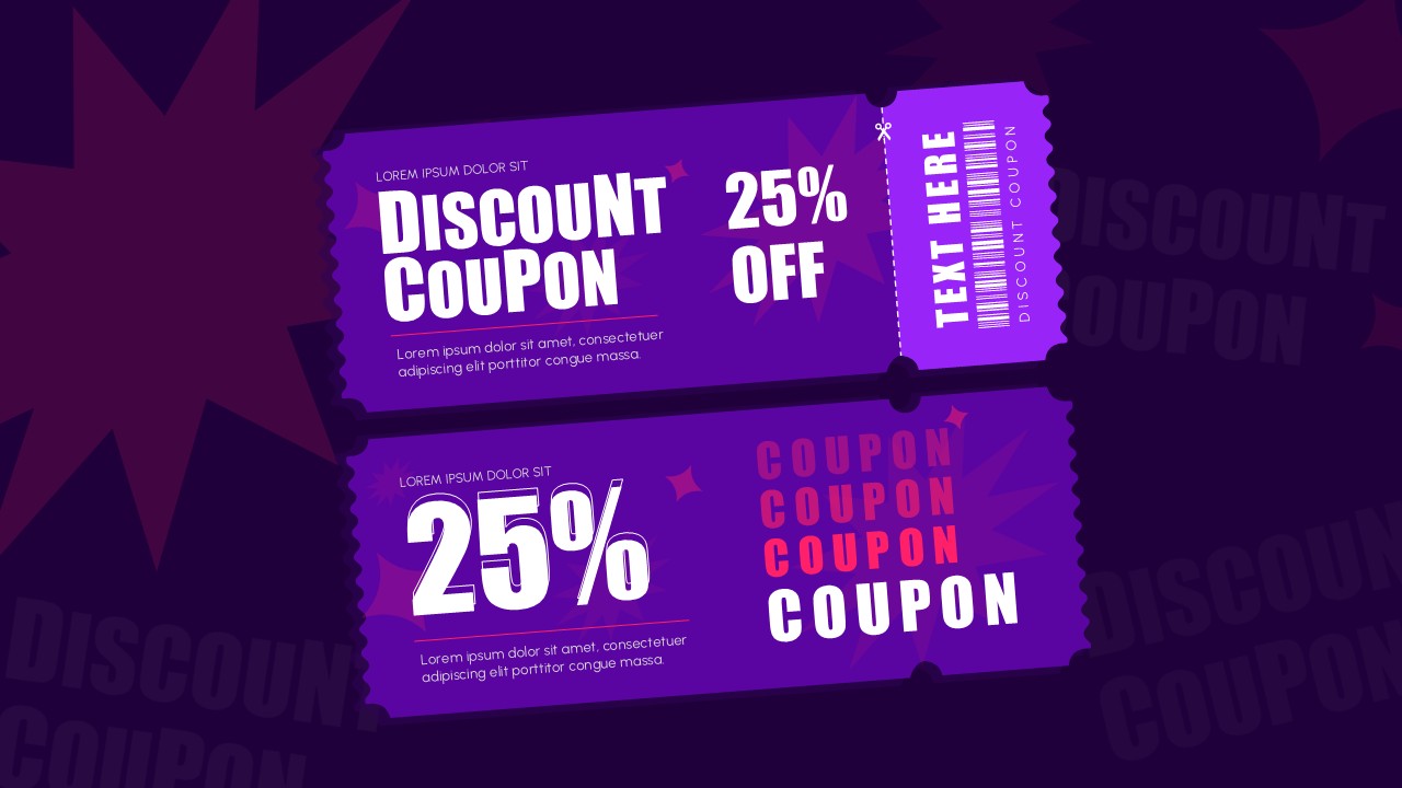 Free Discount Voucher Coupon for PPT & Slides | SlidesDepot