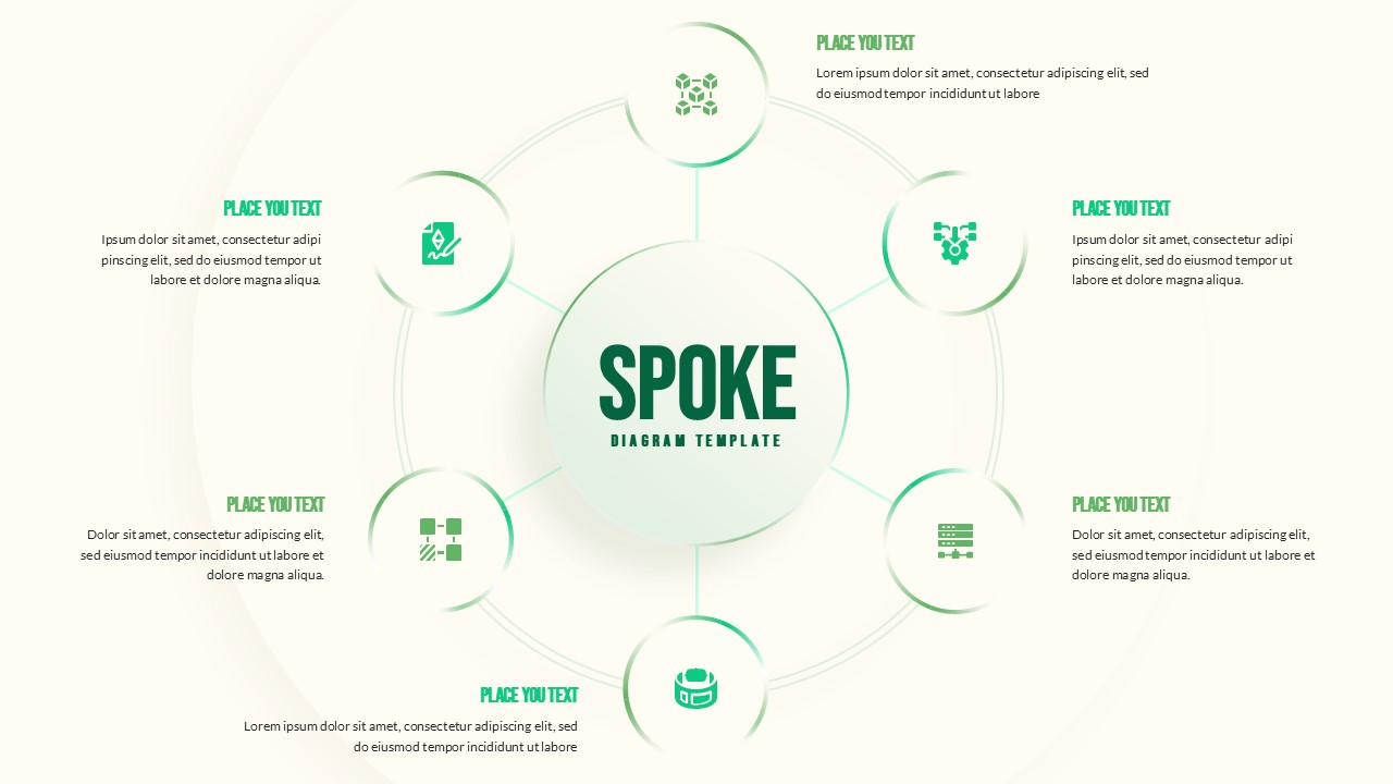 Spoke Diagram for PowerPoint & Google Slides | SlidesDepot