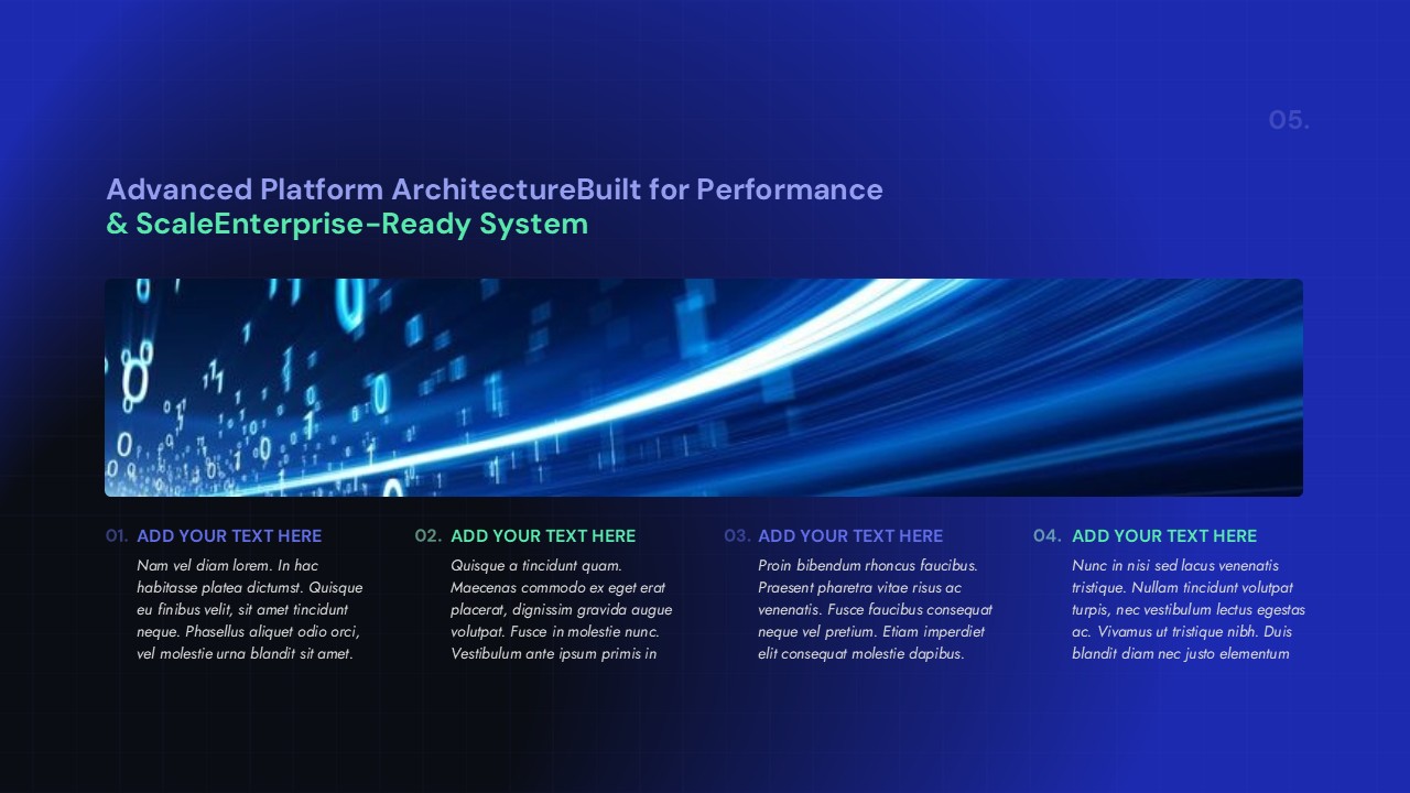 Automation slide featuring white robotic hand and industrial imagery