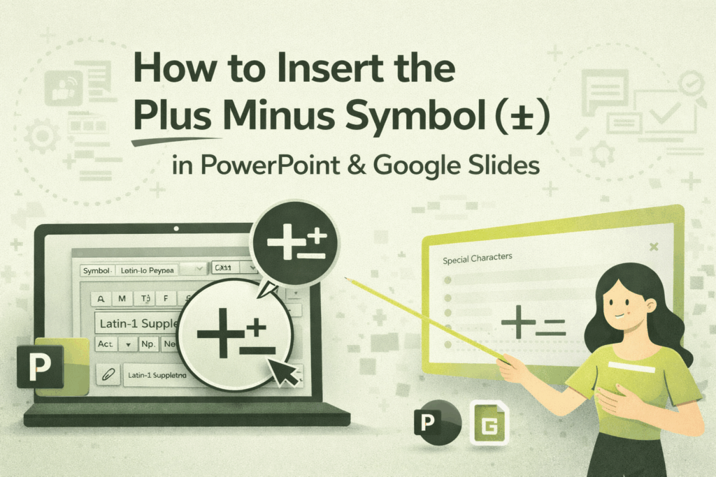 How to Insert Plus Minus Symbol (±) in PPT & Slides - SlidesDepot