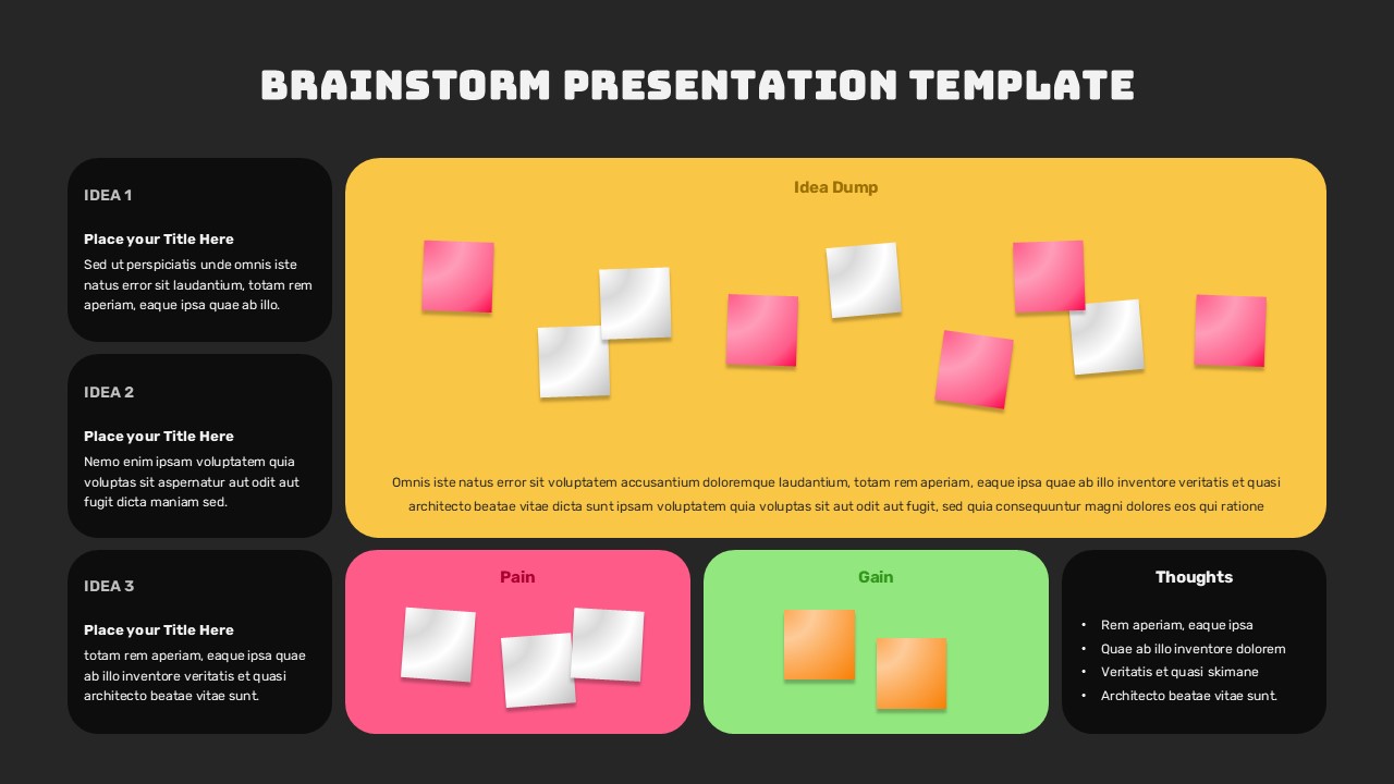 Brainstorm Presentation Template & Slides | SlidesDepot