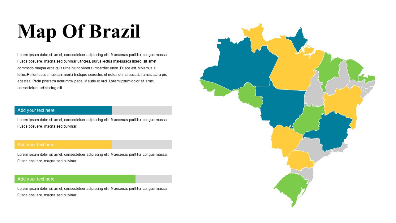 Map of Brazil Template - Brazil Map Template