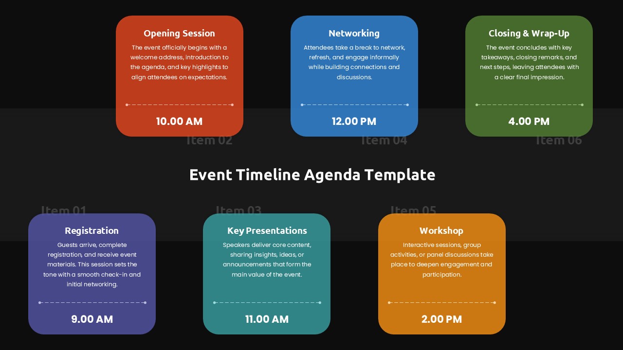 Event Timeline for PowerPoint & Google Slides | SlidesDepot