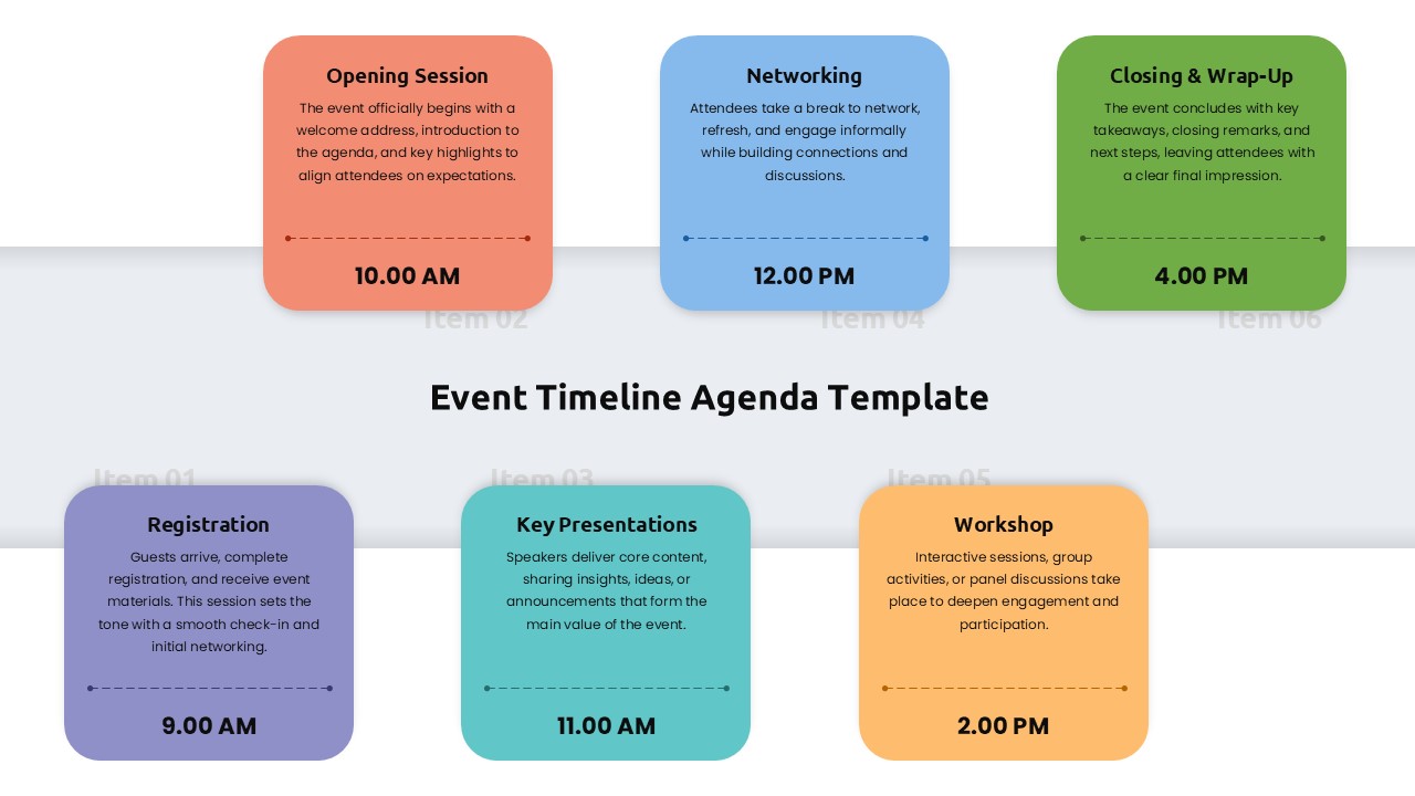 Event Timeline for PowerPoint & Google Slides | SlidesDepot
