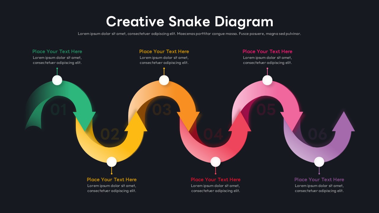 Snake Diagram Template Powerpoint And Google Slides Templates - SlidesDepot