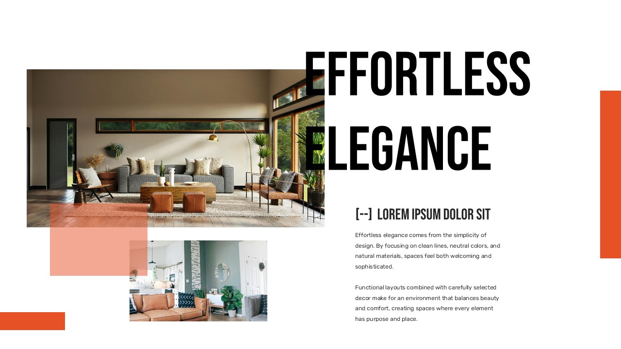 Luxury interior showcase demonstrates effortless elegance trend with sophisticated room layouts and high-end finishes