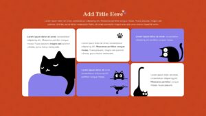 Cat Theme Template - Cat Presentation Mixed Layout Powerpoint And Google Slides Templates