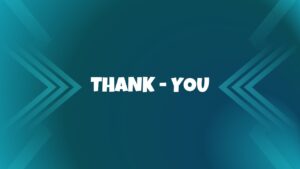 2 Truths and a Lie closing thank you slide with chevron arrows