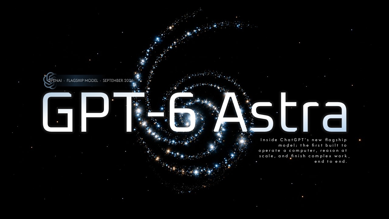 ChatGPT Astra AI model launch PowerPoint template for 2026 presentations