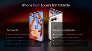 Apple iphone 18 Pro Max Template - Iphone Concept Presentation Feature Comparison Powerpoint And Google Slides Templates