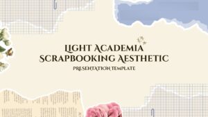 Light Academia Scrapbooking Aesthetic Template - Light Academia Scrapbook Thank You Powerpoint And Google Slides Templates