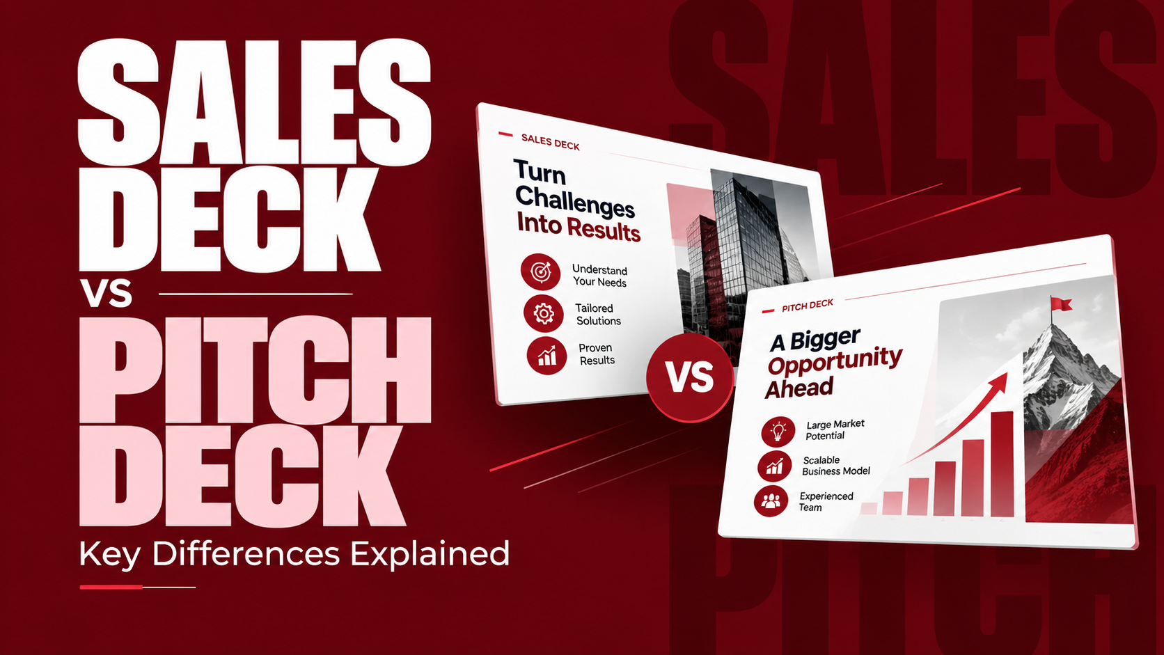 Sales Deck vs Pitch Deck Key Differences Explained