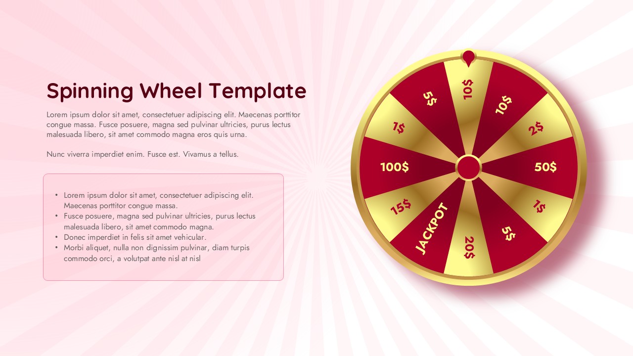 Spinning Wheel Template For PowerPoint | SlidesDepot