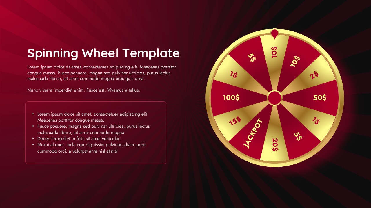 Spinning Wheel Template For PowerPoint | SlidesDepot