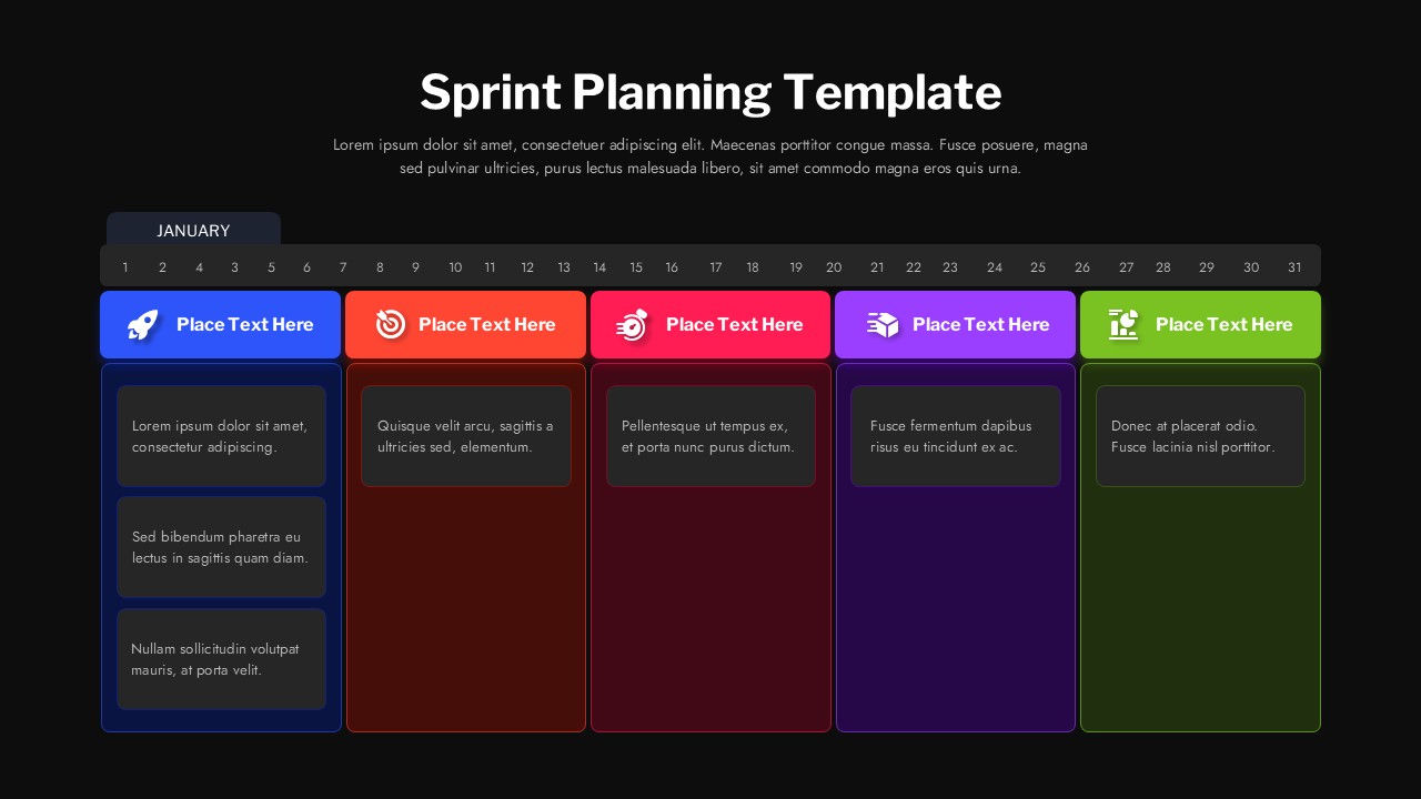 Sprint Planning PowerPoint Template | SlidesDepot